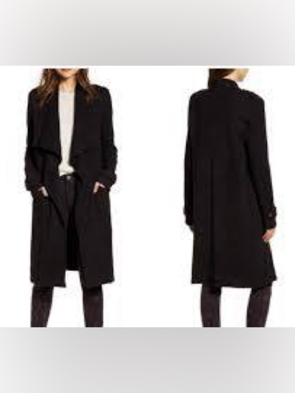 NEW BB Datota boucle trench sweater coat, Women’s Small